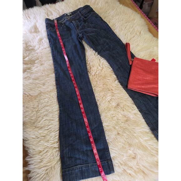 Cabi jeans size 6 flair pocket detail jeans dark wash boot y2k - Picture 1 of 15